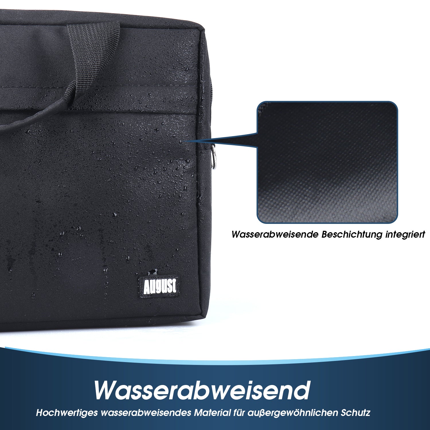 BAG383 Schwarze Umhängetasche 13 Zoll
