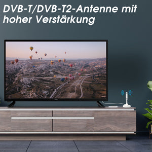 Tragbarer DVB-T2 Antennenempfänger HD H.265 Hohe Verstärkung 3db - August DTA240