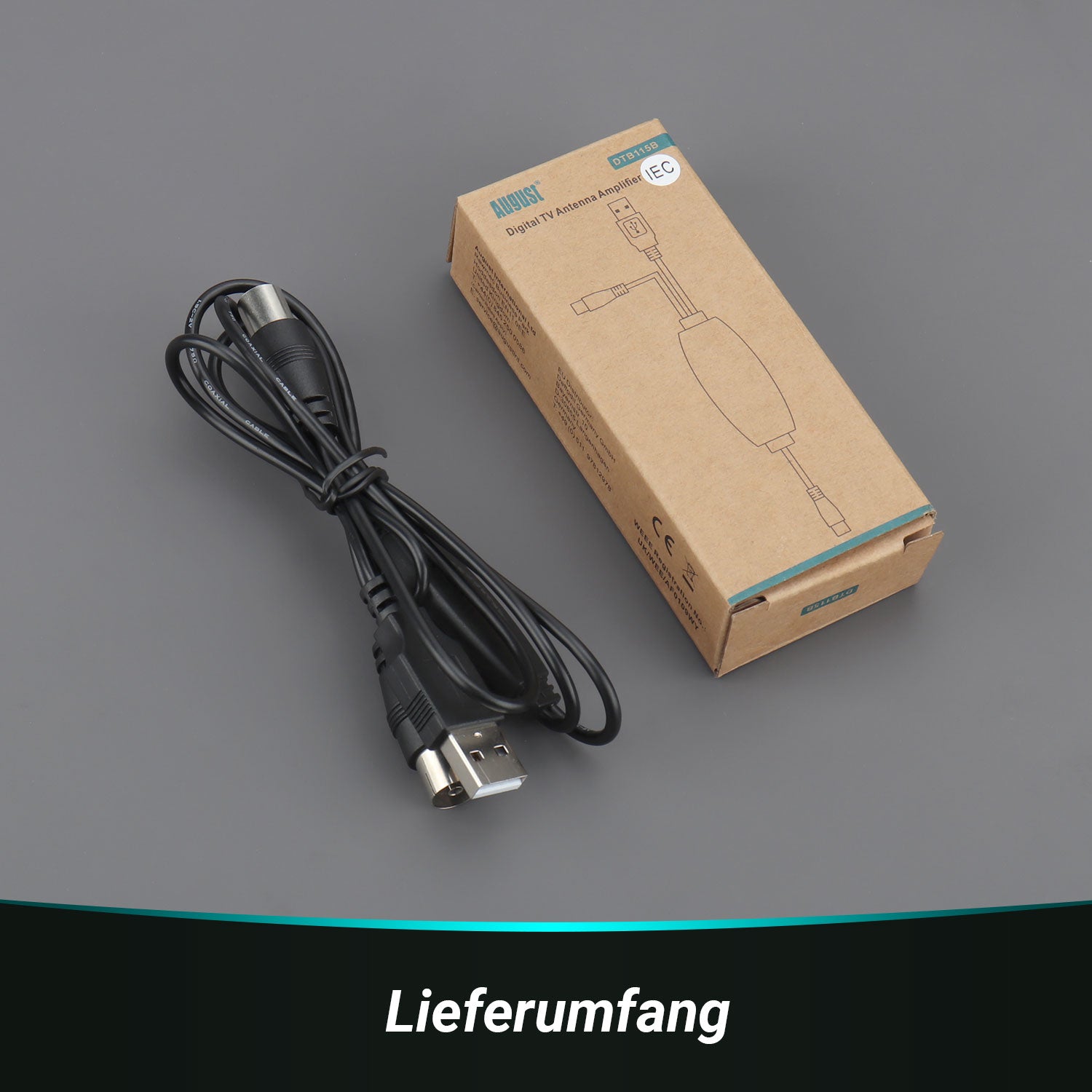 Antennenverstärker zur Signalverstärkung für digitale Koaxial TV-Antenne DTB115