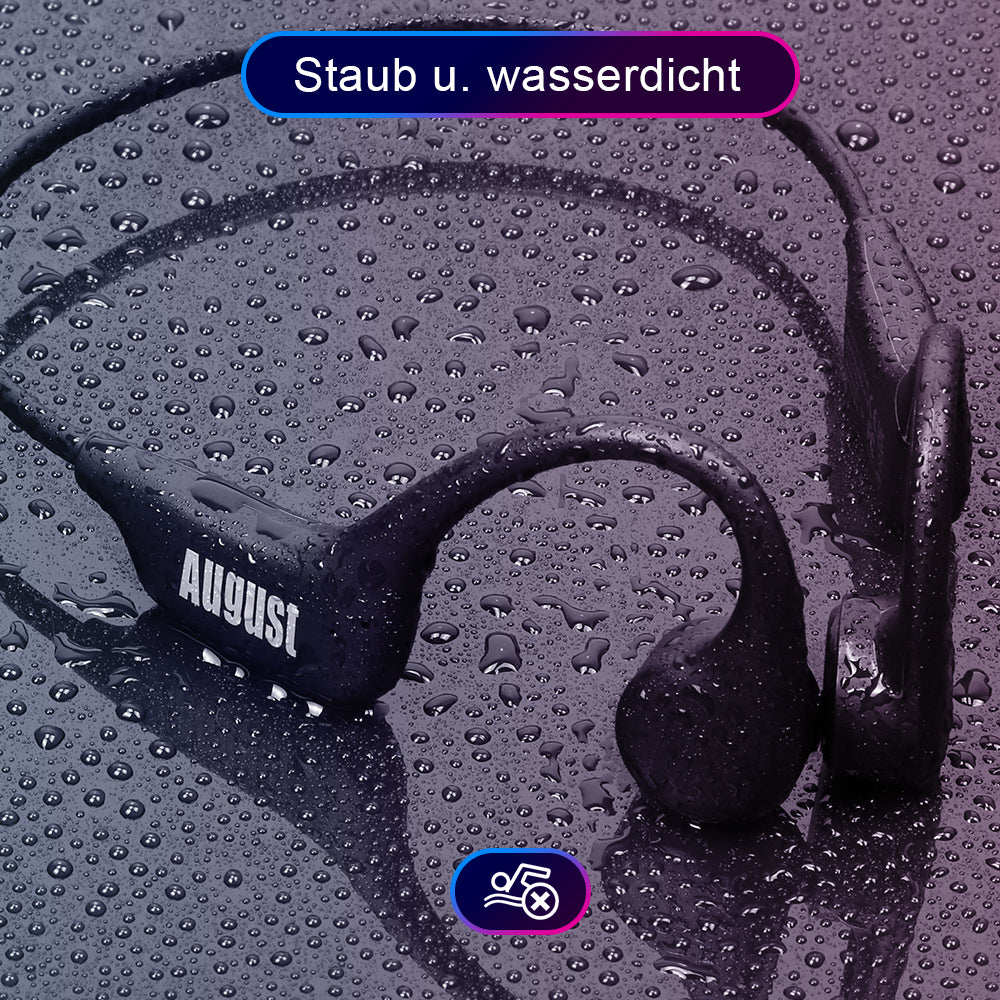 Open-Ear Knochenleitung Kopfhörer Bluetooth 16GB MP3-Spieler - August EP400