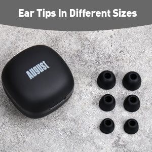 Kabellose Kopfhörer Bluetooth 5 In-Ear mit Ladeetui - August EP800