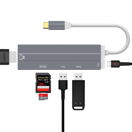 USB Durchschleifung HUB Adapter HDMI Datenübertragung - Daffodil HUB05