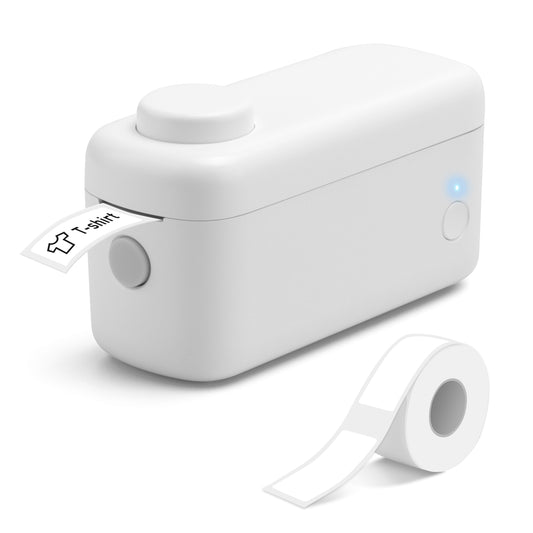 Tragbarer, tintenloser Thermodrucker mit Bluetooth, Klebeband, Schneidevorrichtung und Akku – August LBP160W