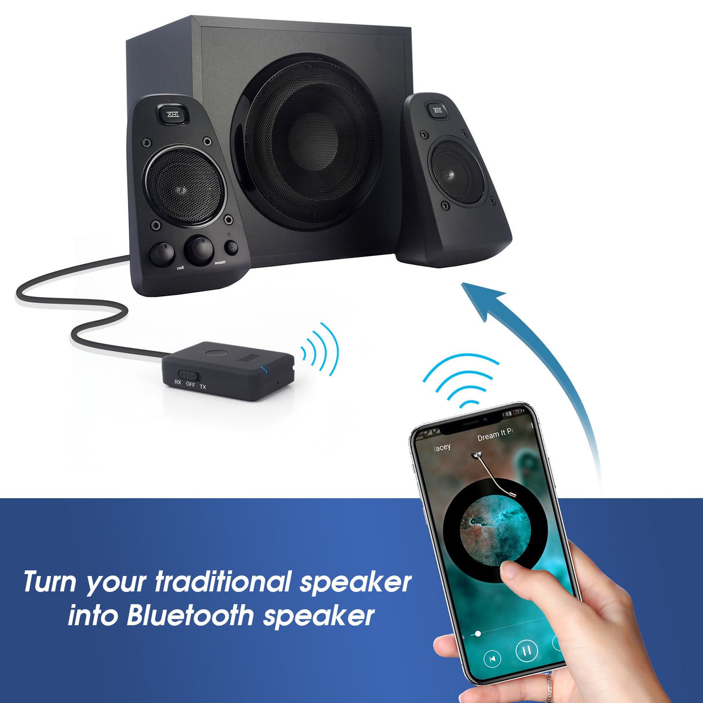 [B-Ware] Bluetooth Audio Sender und Empfänger 2in1 BT5.2 - August MR260