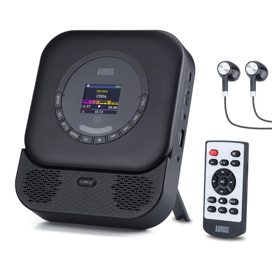 Tragbarer Musik-CD-Player mit Bluetooth und MP3-USB-Anschluss sowie integriertem Lautsprecher SE15