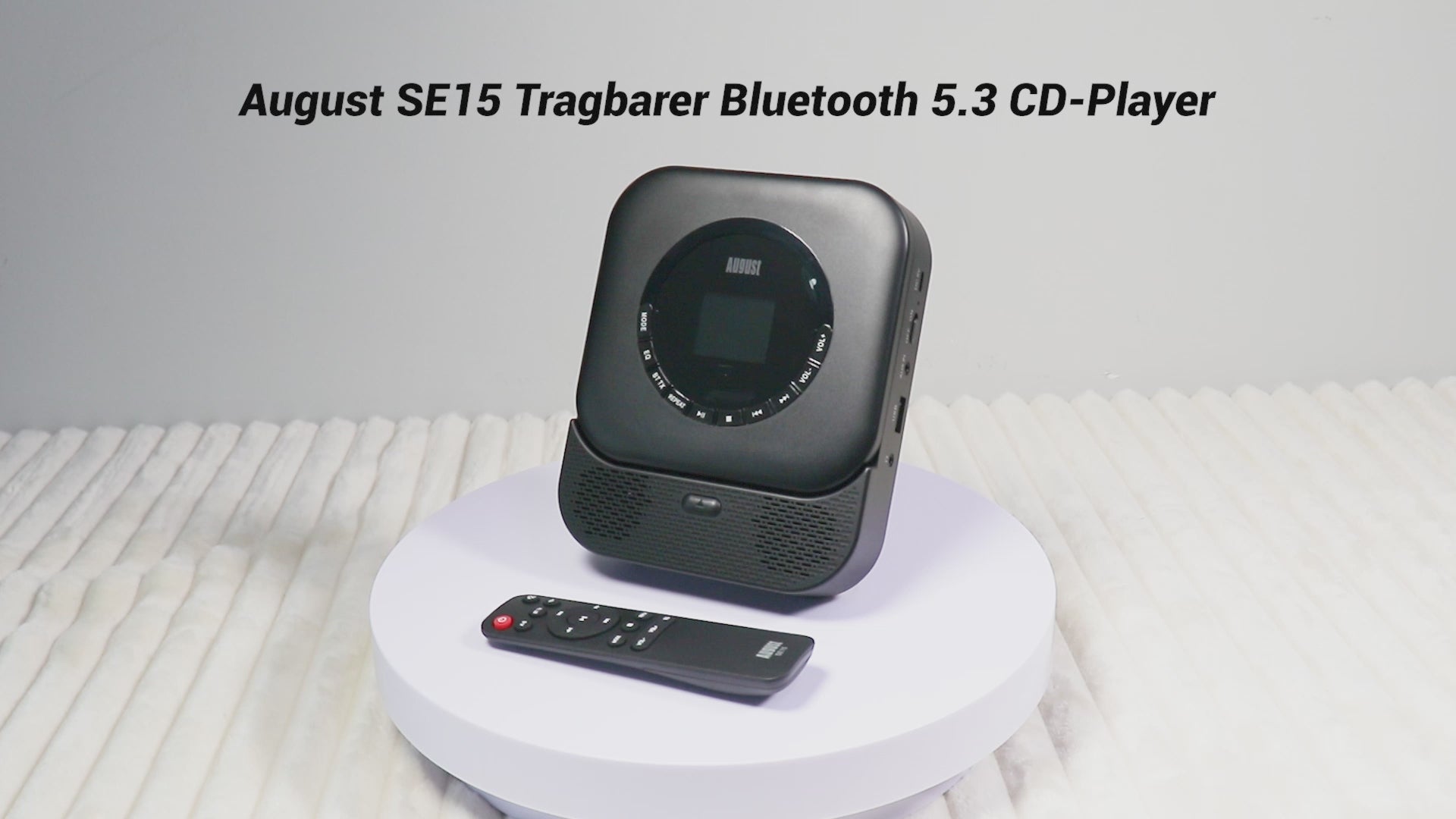 Tragbarer Musik CD-Player mit Bluetooth und MP3-USB Lautsprecher SE15