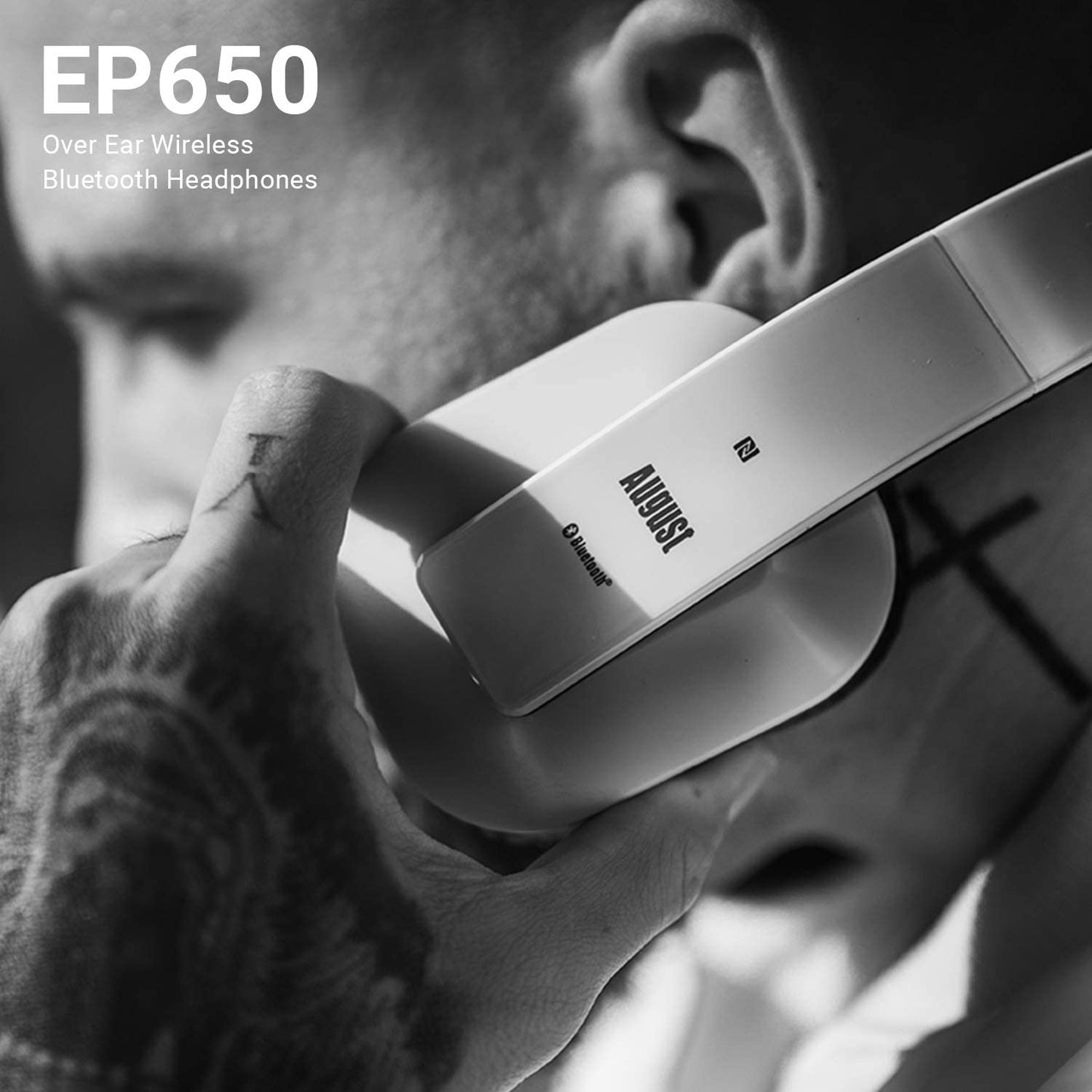 August EP650 - Bluetooth v4.2 NFC Kopfhörer mit aptX LL - Over-Ears mit individuellem Sound - Daffodil Germany GmbH