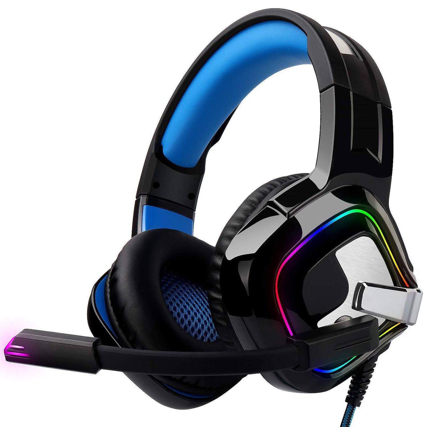 August EPG100L - 3,5mm RGB-LED Gaming Headset mit Fernbedienung für PC PS4/5 Xbox/Xbox One - Daffodil Germany GmbH