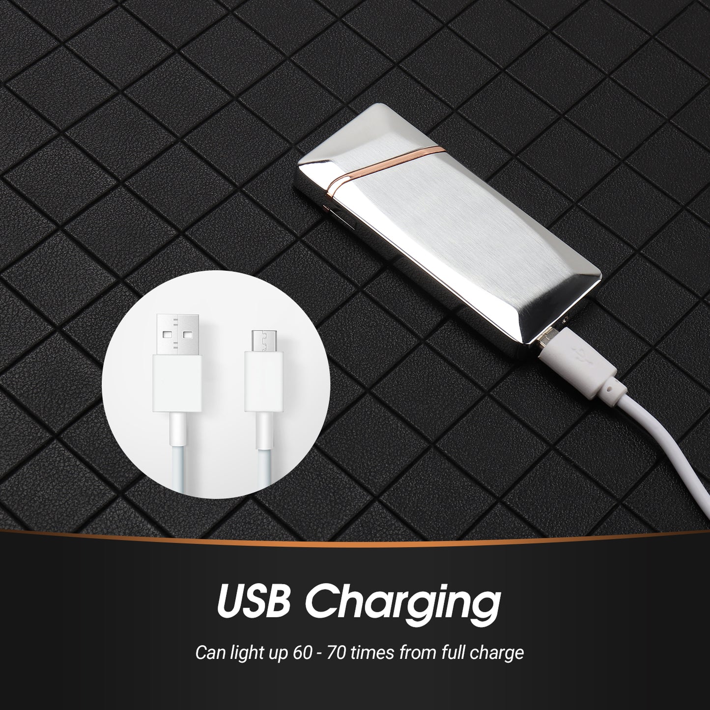 Daffodil EC225 USB-Feuerzeug, winddichtes Feuerzeug mit elektrischer Touch-Steuerung, aufladbar über USB, geeignet für Zigaretten, Kerzen oder Outdoor-Aktivitäten usw., Geschenke für Freunde und Familie - Daffodil Germany GmbH