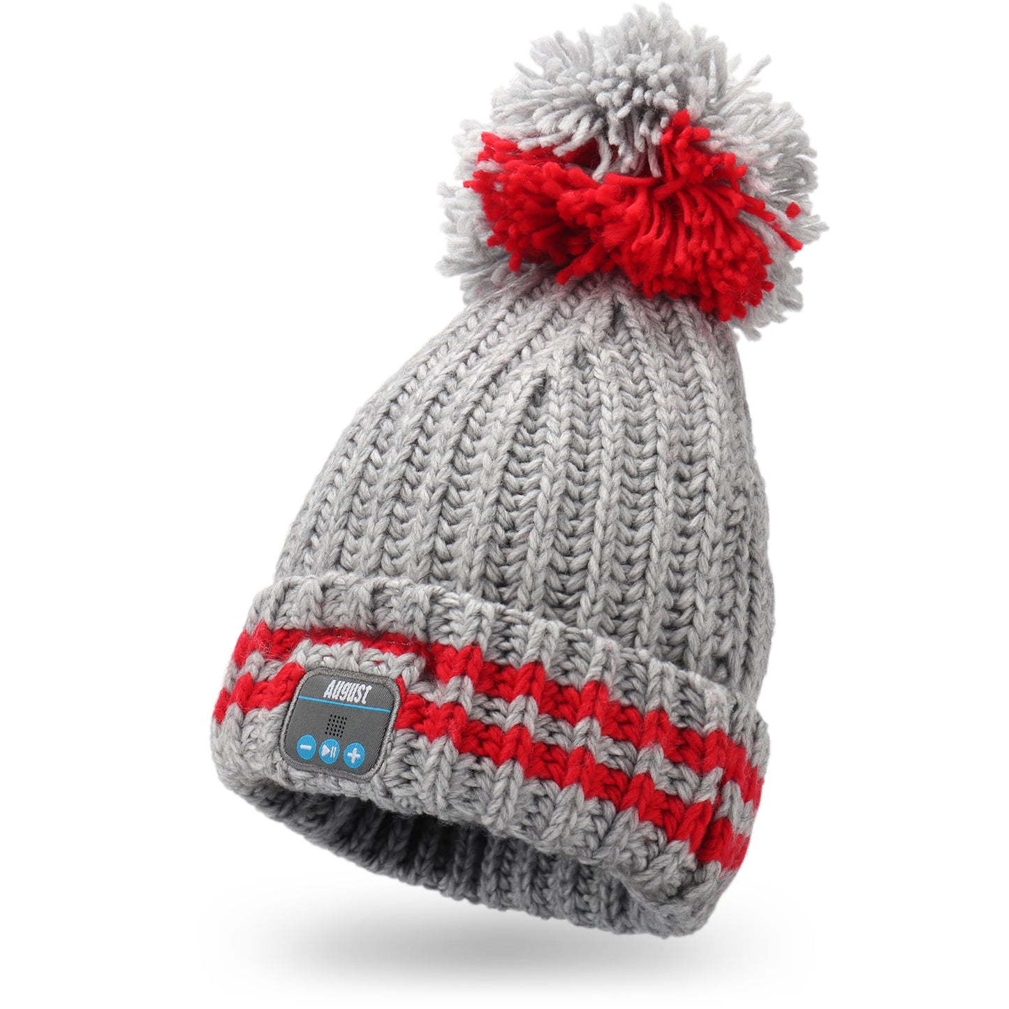 Bluetooth Beanie-Mütze mit Bommel und integriertem Mikrofon August EPA20