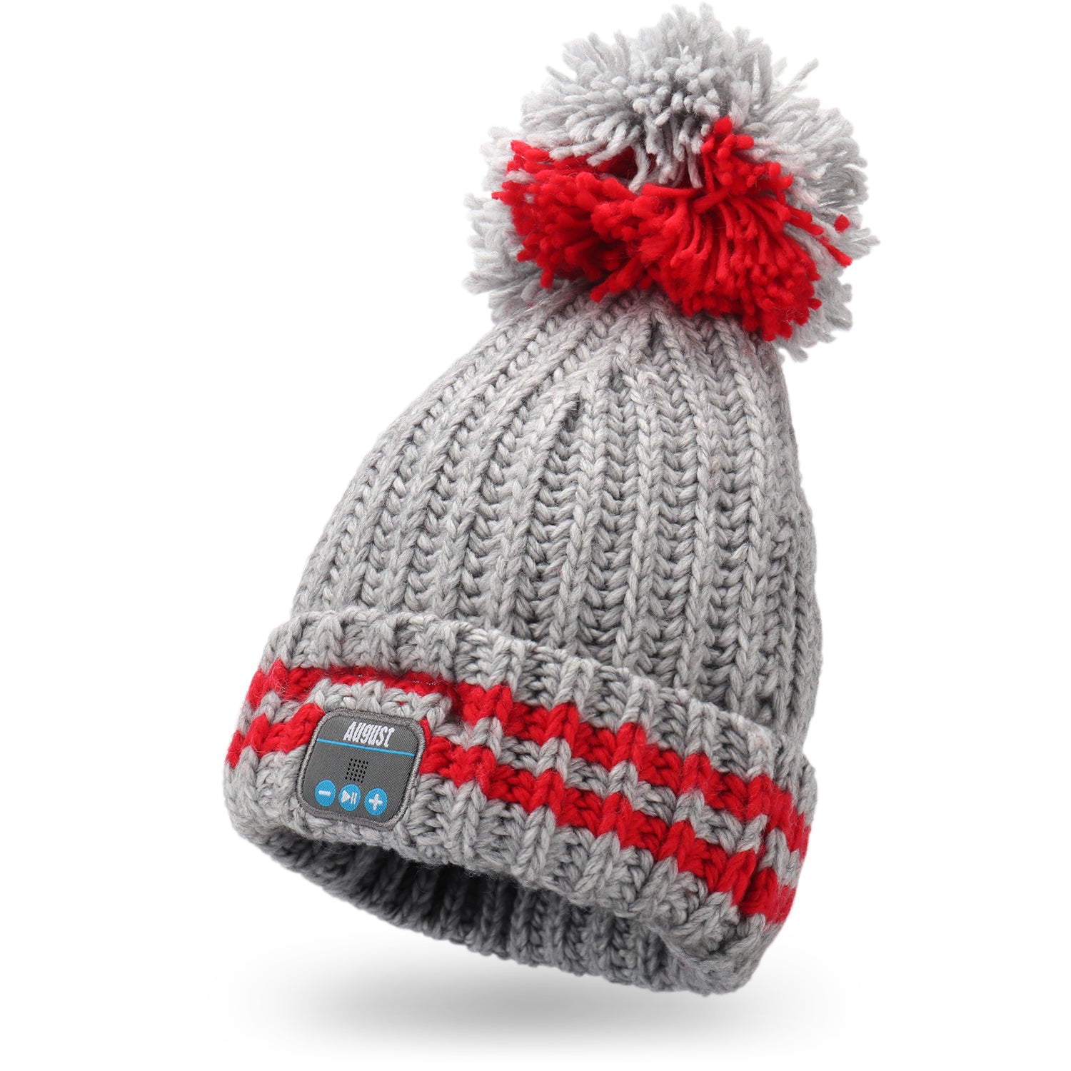 Bluetooth Beanie-Mütze mit Bommel und integriertem Mikrofon August EPA20