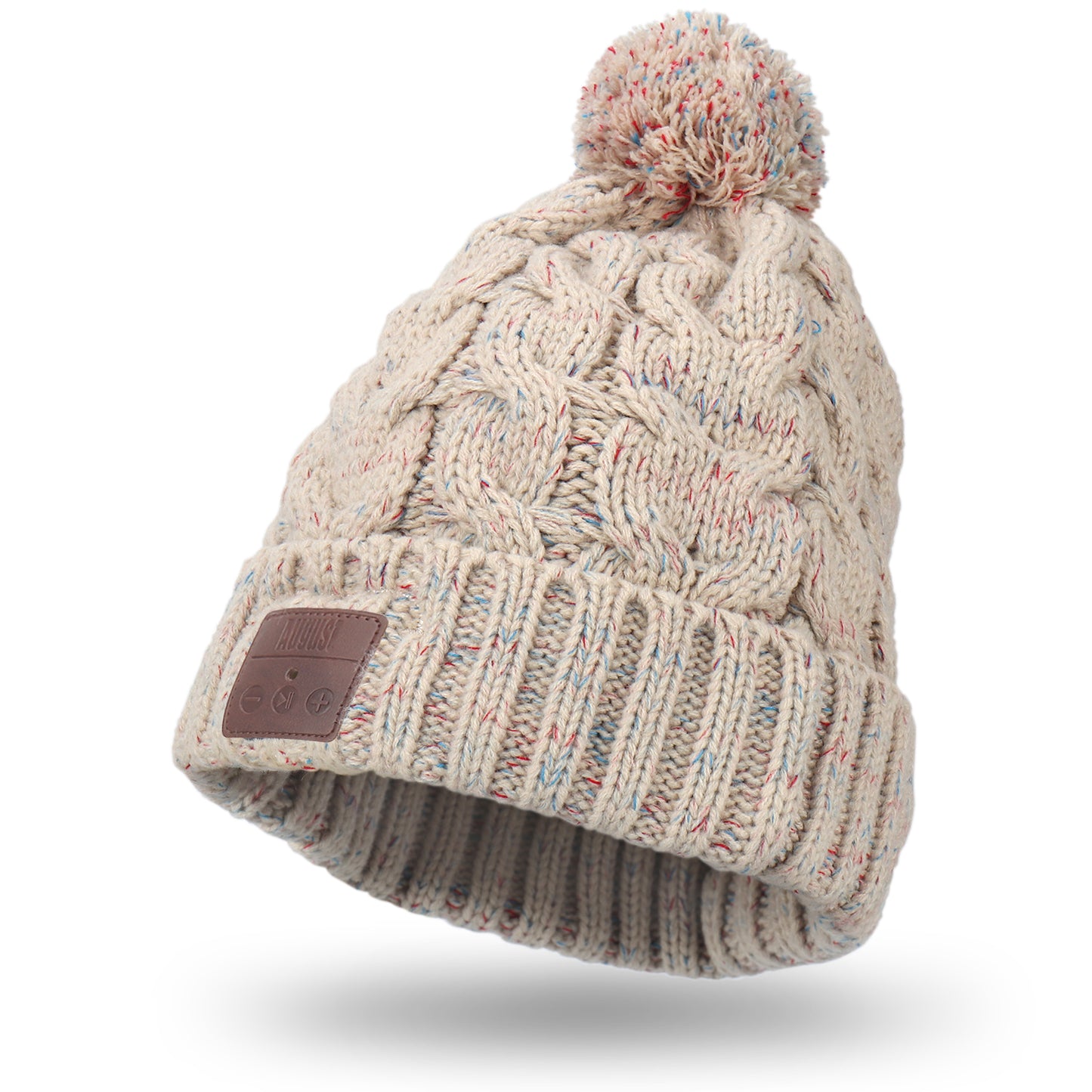 Bluetooth Beanie-Mütze mit Bommel und integriertem Mikrofon August EPA20