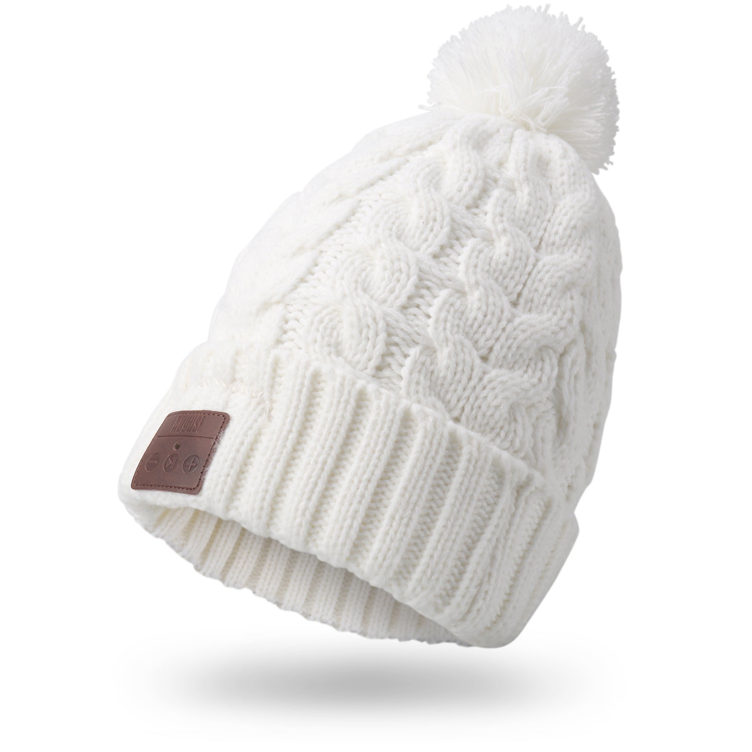 Bluetooth Beanie-Mütze mit Bommel und integriertem Mikrofon August EPA20