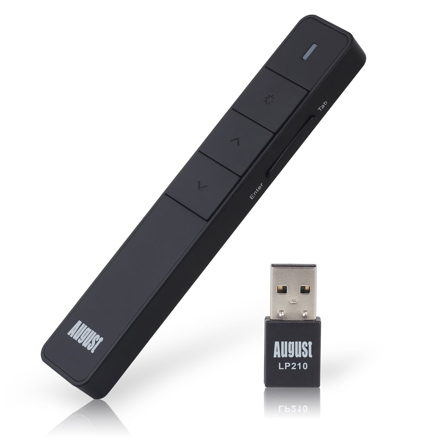 August LP210 - Schnurloser Presenter mit Laserpointer und integriertem Akku - Daffodil Germany GmbH